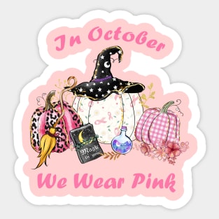 In October We Wear Pink Sticker